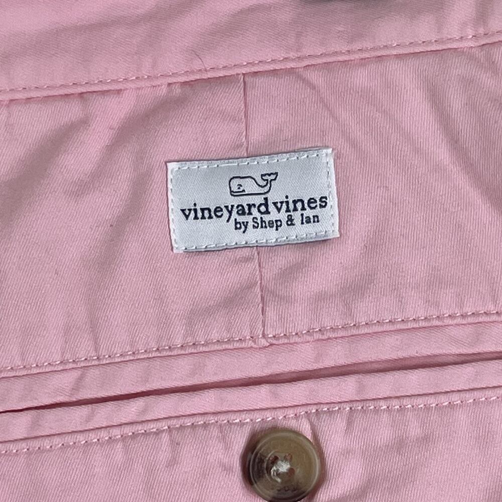 Vineyard Vines Men's Size 30 Club Short 9” Chino Cotton Twill Pink Golf Preppy - Picture 8 of 11